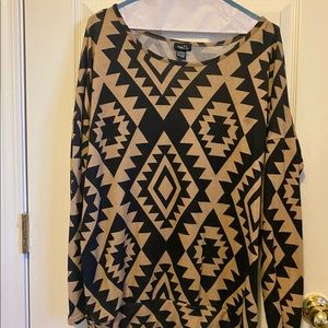 Long sleeve tribal shirt